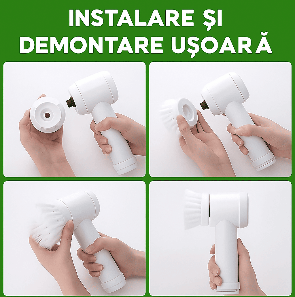 Perie Electrică Portabilă Turbo Magic